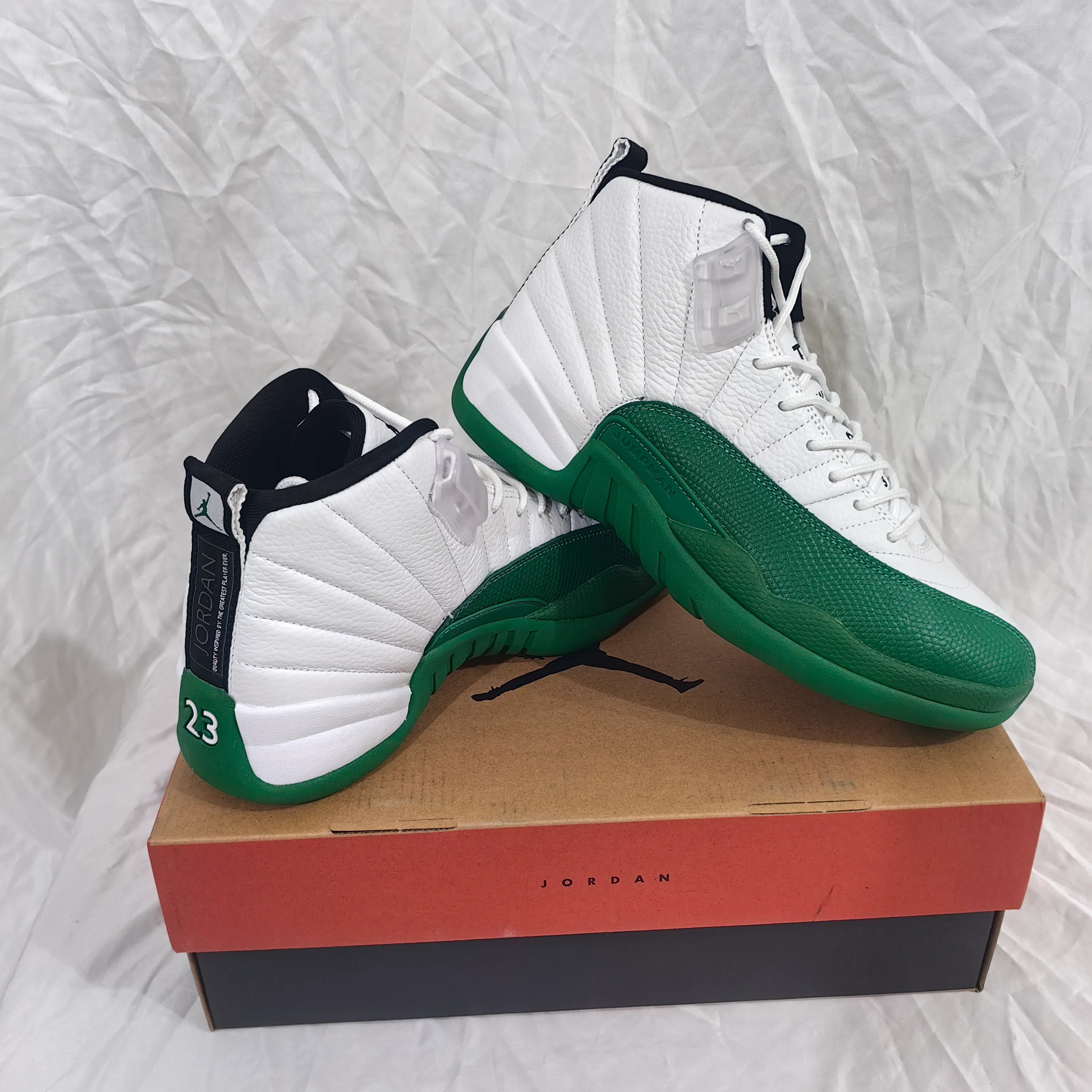 AJ 12 Bucks White Green Shoes Sneakers - nk0004699 - Image 6