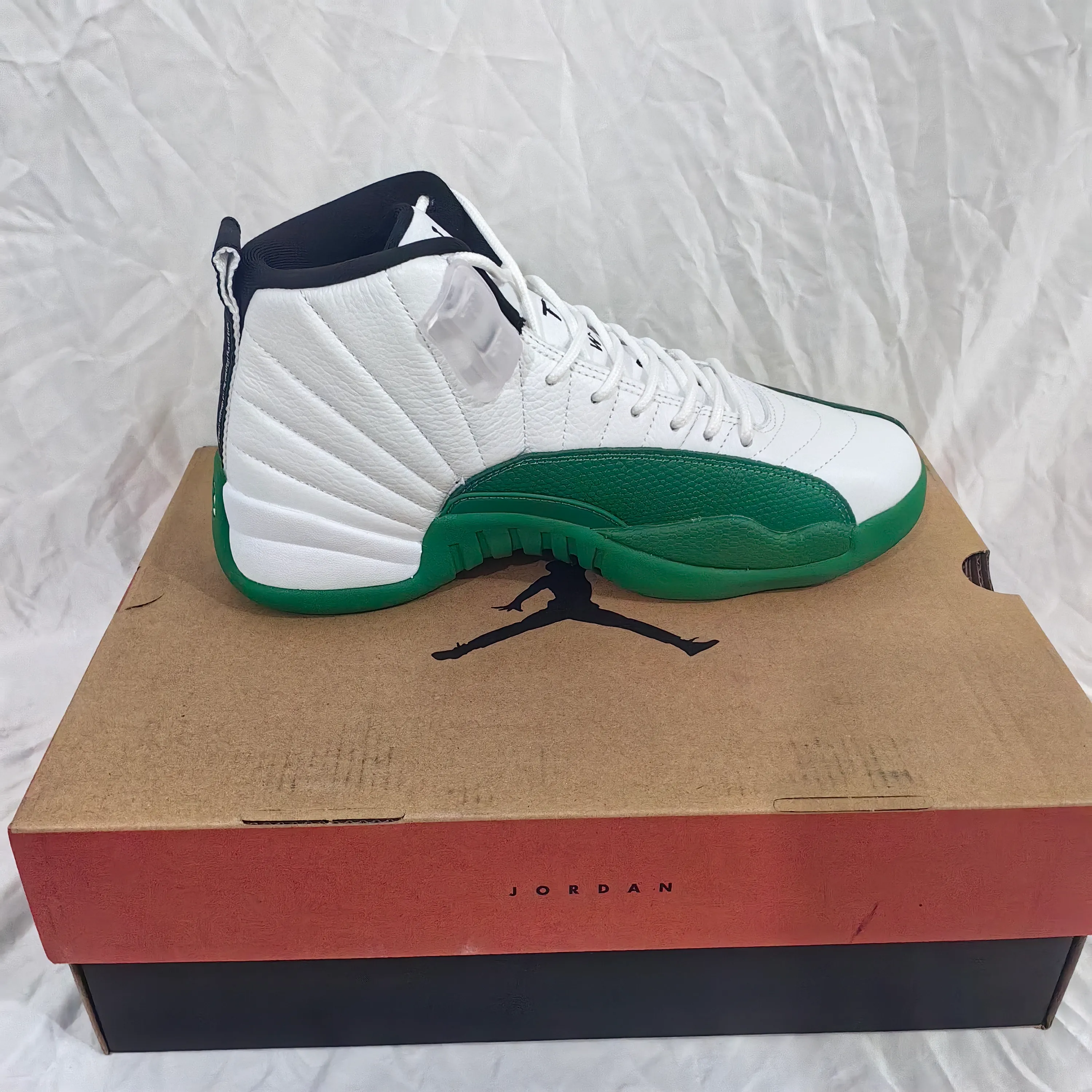 AJ 12 Bucks White Green Shoes Sneakers - nk0004699 - Image 7