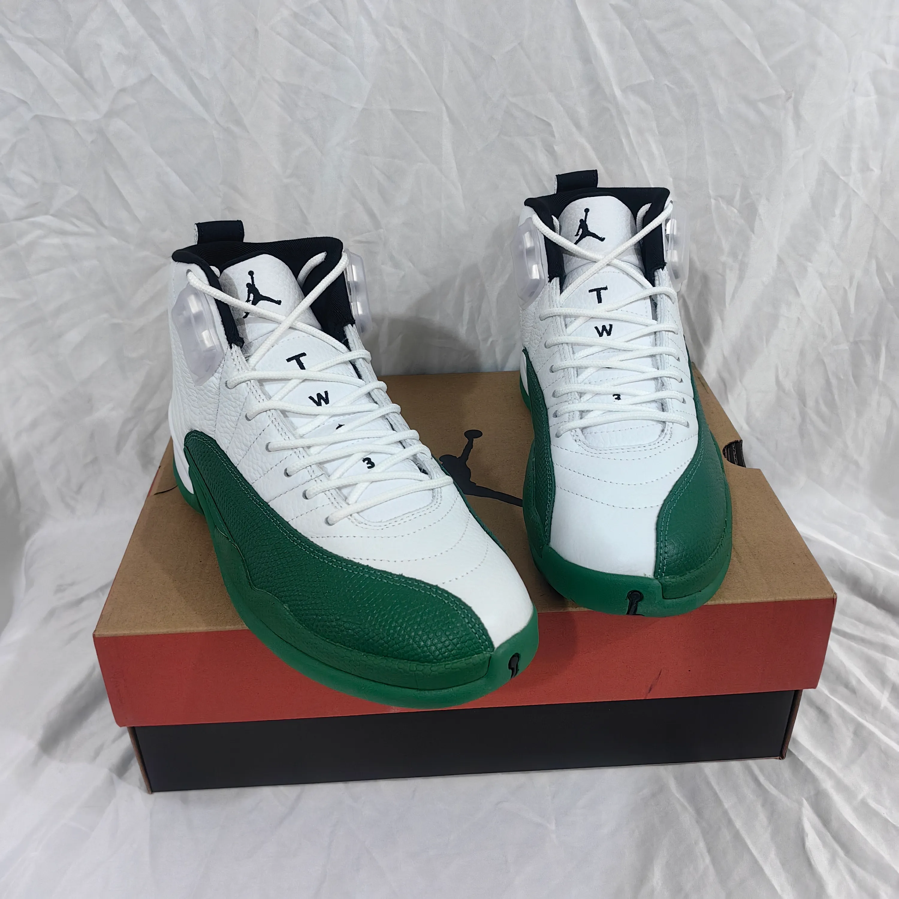 AJ 12 Bucks White Green Shoes Sneakers - nk0004699 - Image 9