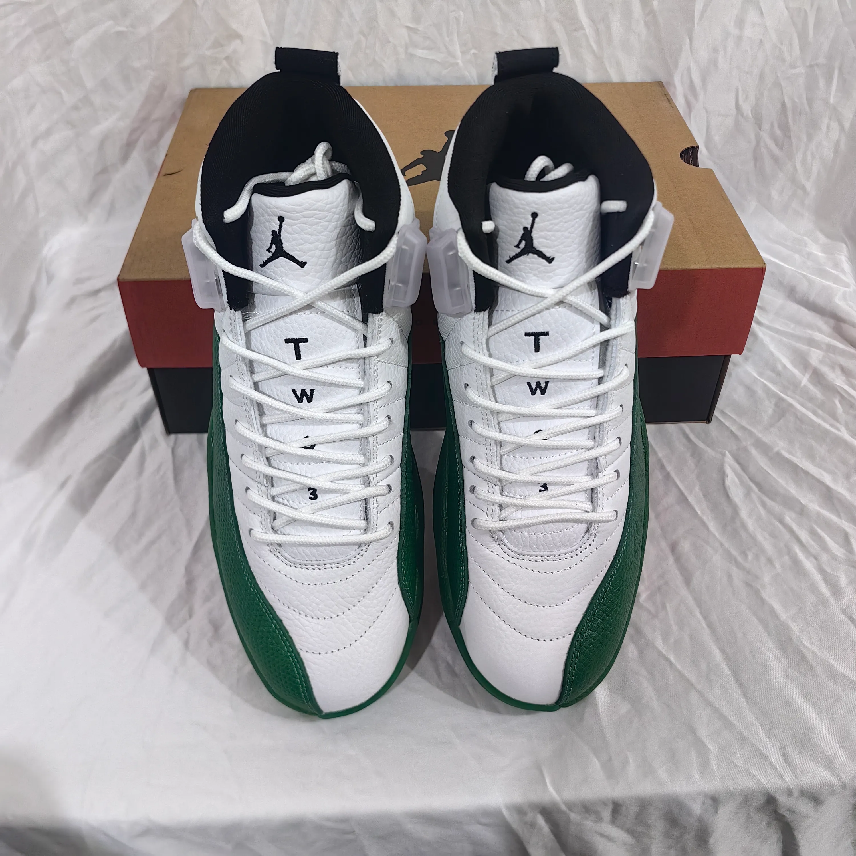 AJ 12 Bucks White Green Shoes Sneakers - nk0004699 - Image 10