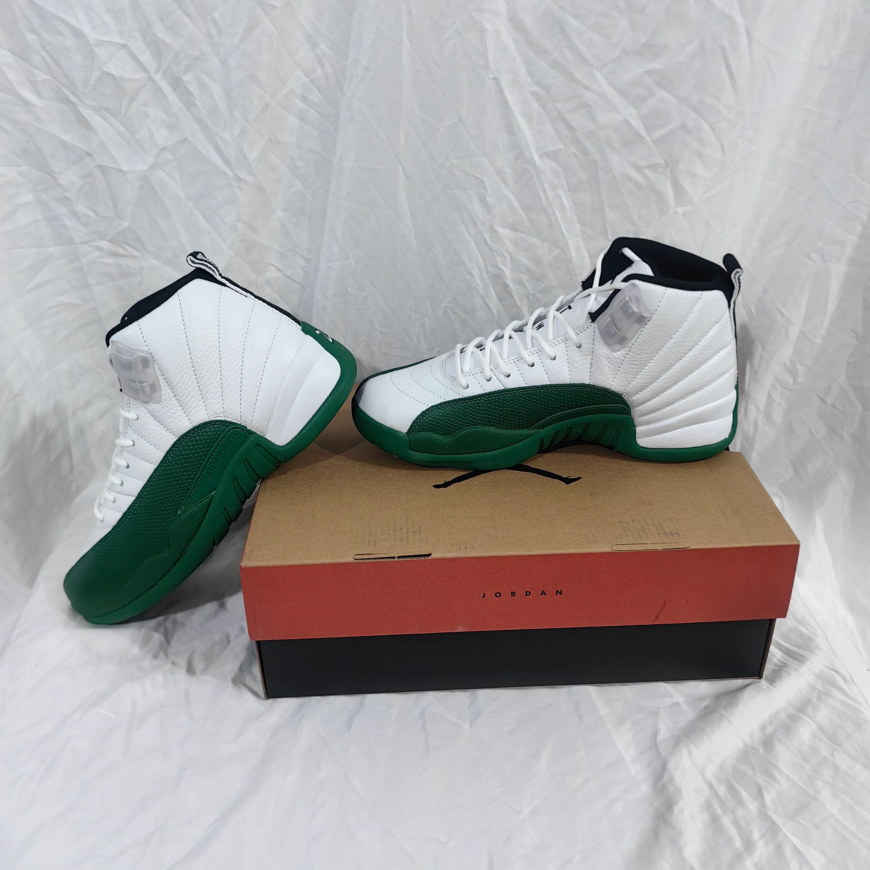 AJ 12 Bucks White Green Shoes Sneakers - nk0004699 - Image 11