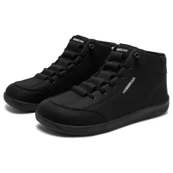 Alternative view of Lined Ankle Sneakers Artificial Leather Non-Slip Shoes