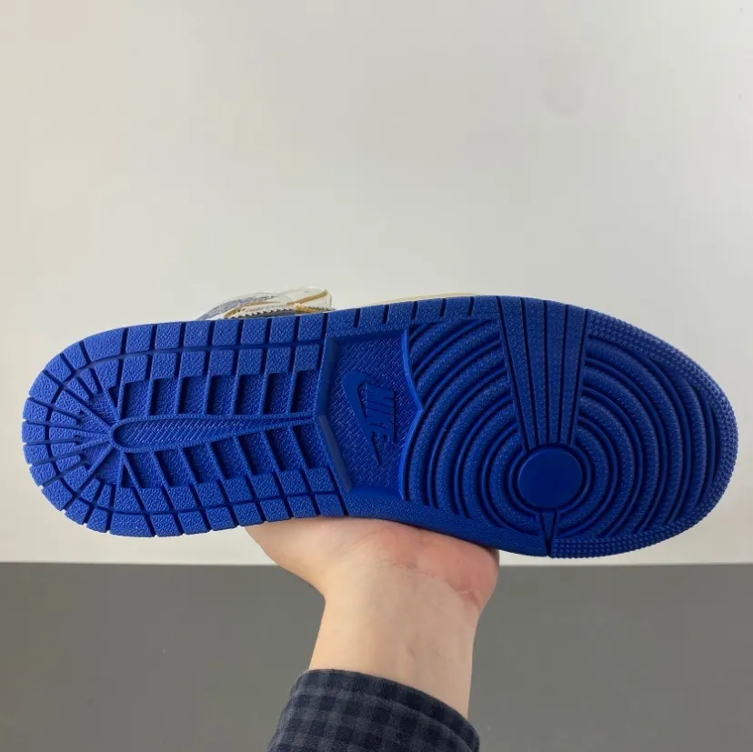 Fragment x Union LA x AJ 1 High OG Sport Royal Shoes Sneakers – nk0004748 - Image 13
