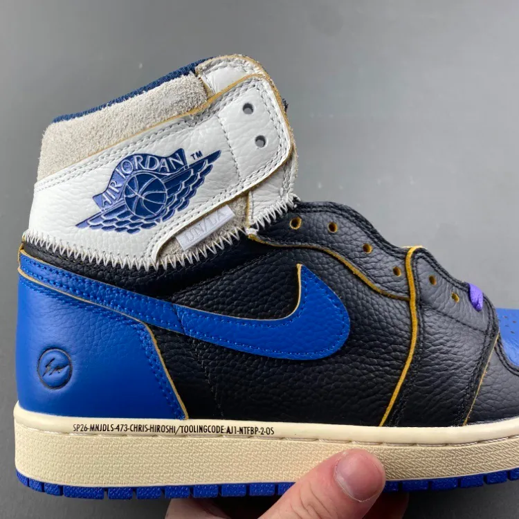 Fragment x Union LA x AJ 1 High OG Sport Royal Shoes Sneakers – nk0004748 - Image 15