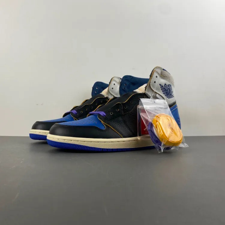 Fragment x Union LA x AJ 1 High OG Sport Royal Shoes Sneakers – nk0004748 - Image 7