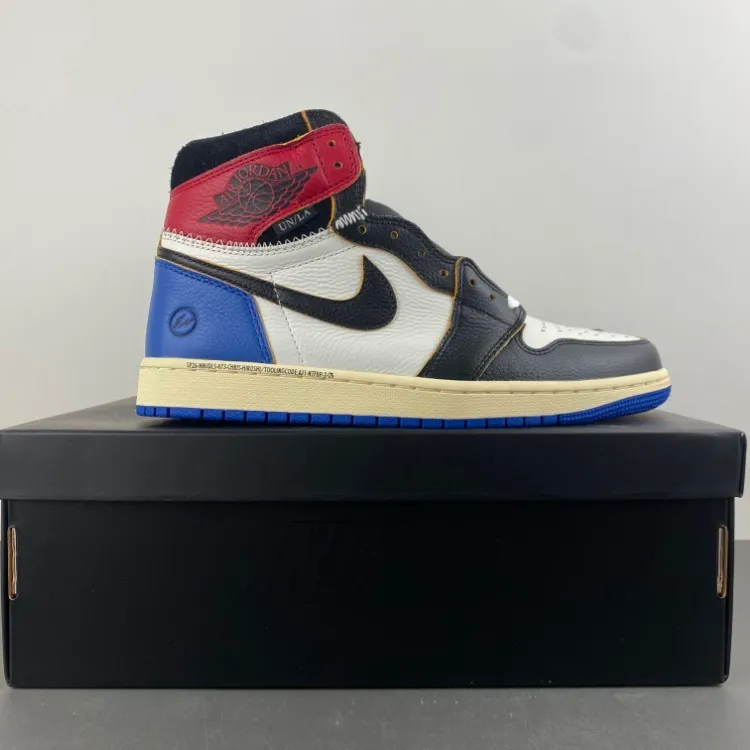 Fragment x Union LA x AJ 1 High OG Varsity Red Shoes Sneakers – nk0004749 - Image 3