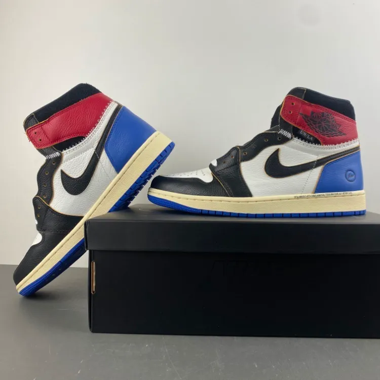 Fragment x Union LA x AJ 1 High OG Varsity Red Shoes Sneakers – nk0004749 - Image 5