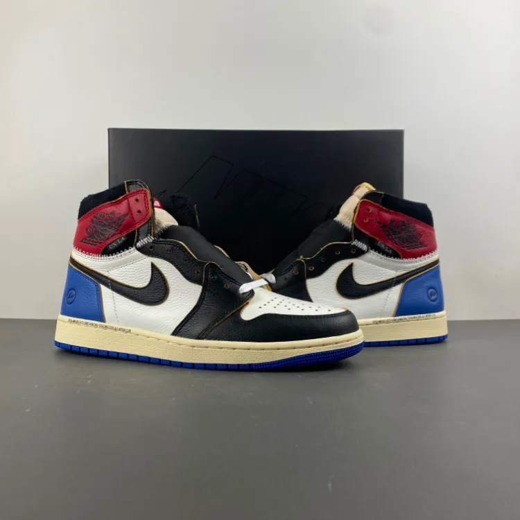 Fragment x Union LA x AJ 1 High OG Varsity Red Shoes Sneakers – nk0004749 - Image 4