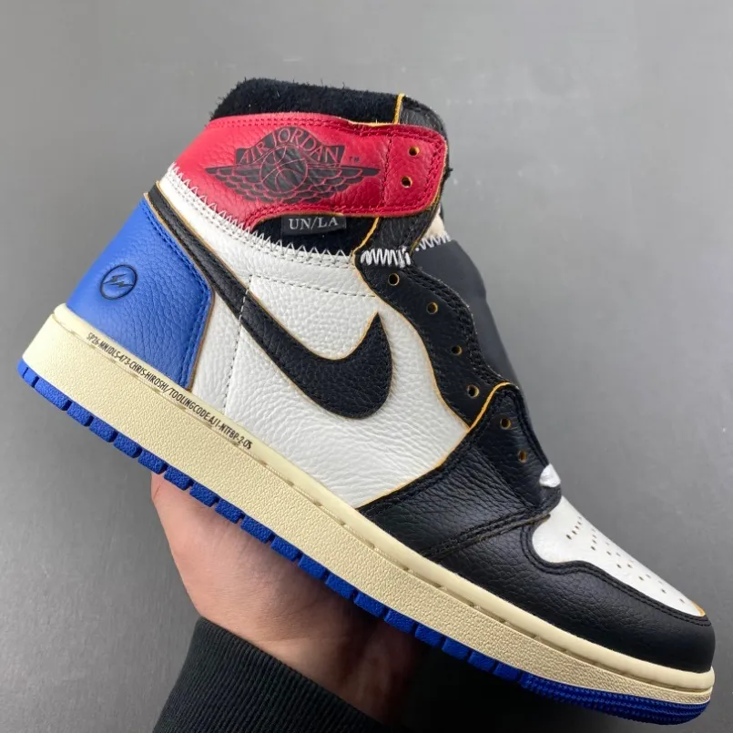Fragment x Union LA x AJ 1 High OG Varsity Red Shoes Sneakers – nk0004749 - Image 8