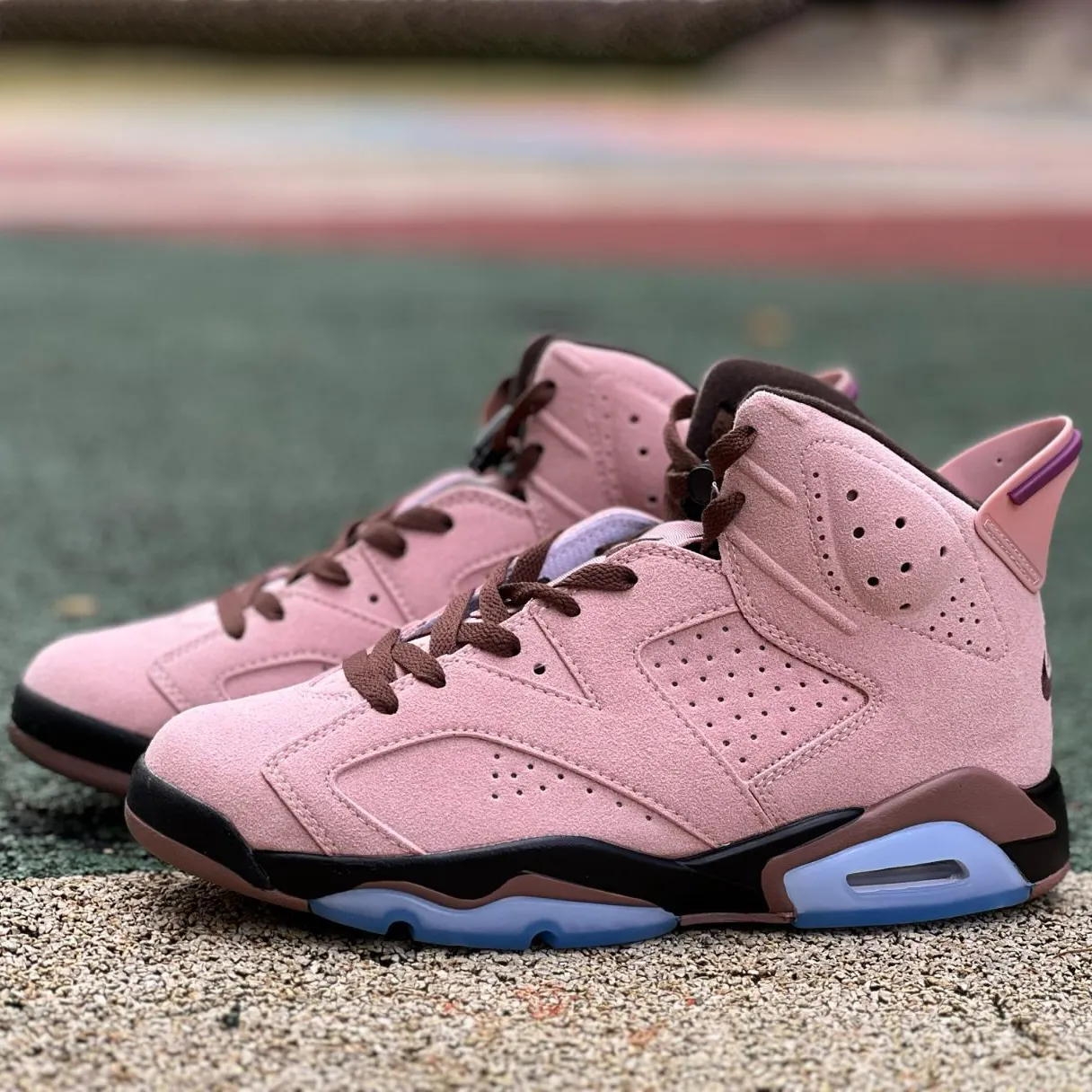 A Ma Maniere x AJ 6 SP Black Smokey Mauve Shoes Sneaker - nk0004756 - Image 7