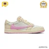 Travis Scott x AJ 1 Low OG Sail Shy Pink Shoes Sneakers – nk0004766