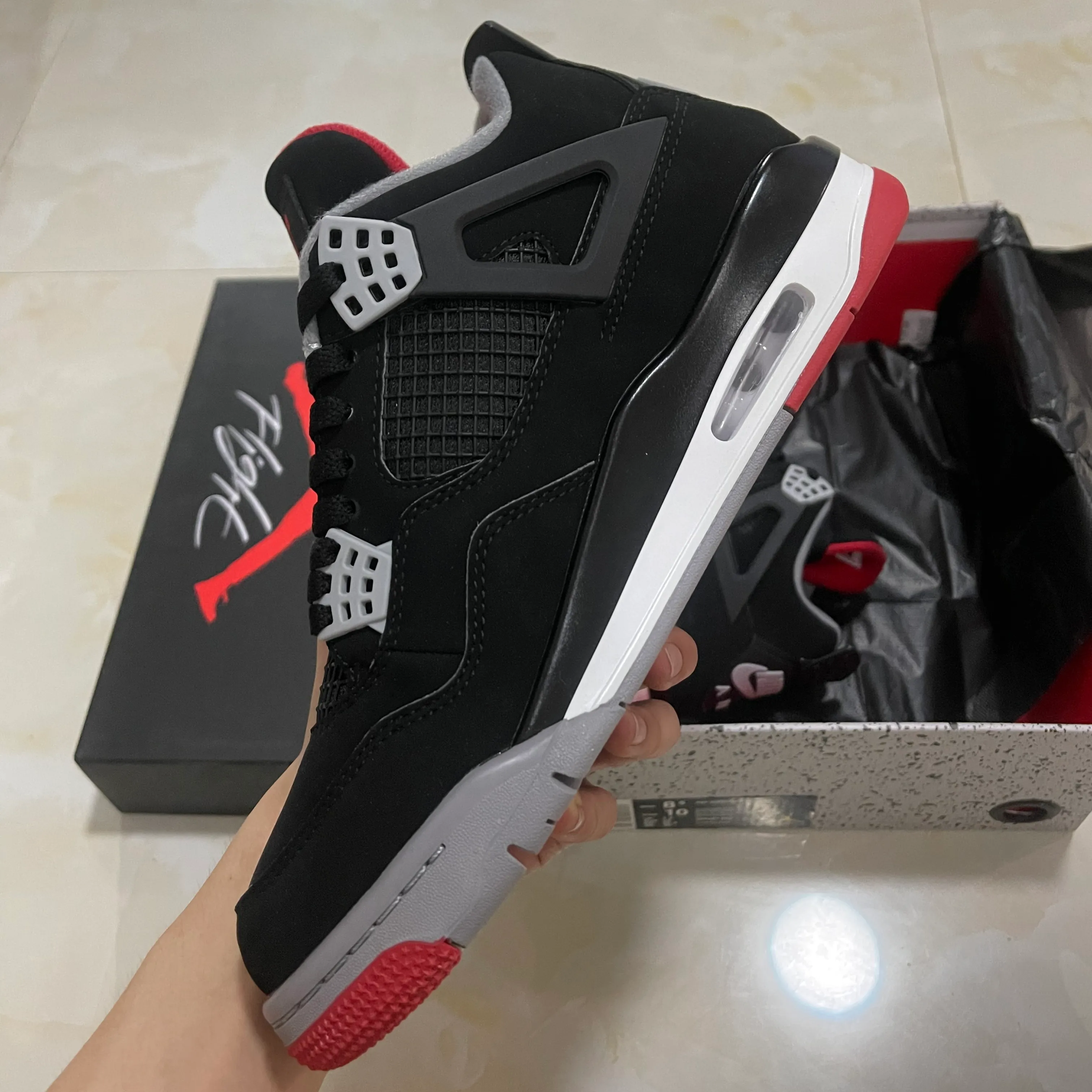 AJ 4 Bred (2026) Shoes Sneakers - nk0004768 - Image 4