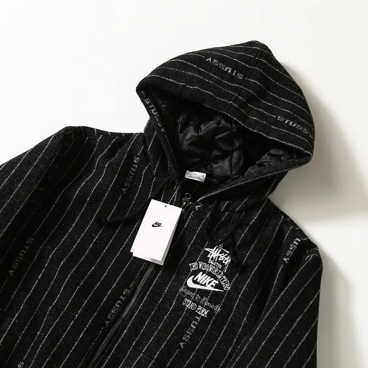 NK x Stussy Striped Wool Jacket - NK0013 - Image 3