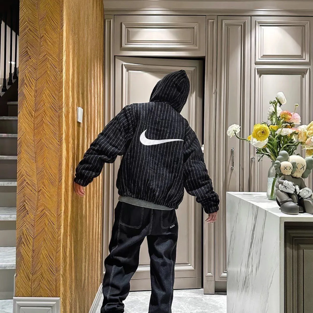 NK x Stussy Striped Wool Jacket - NK0013 - Image 16