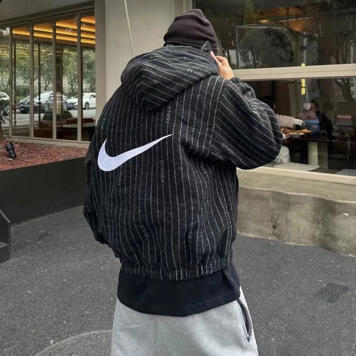 NK x Stussy Striped Wool Jacket - NK0013 - Image 17