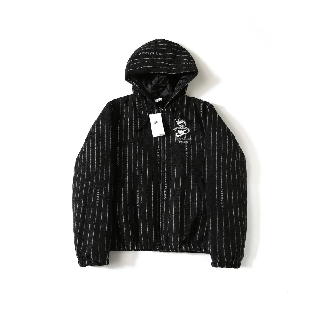 NK x Stussy Striped Wool Jacket - NK0013
