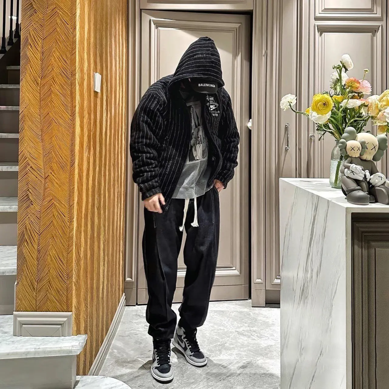 NK x Stussy Striped Wool Jacket - NK0013 - Image 15