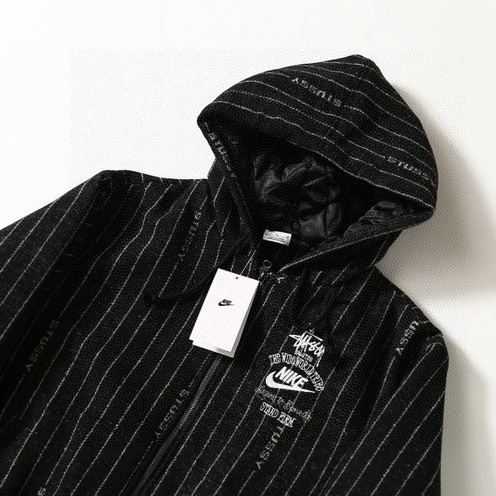 NK x Stussy Striped Wool Jacket - NK0013 - Image 10
