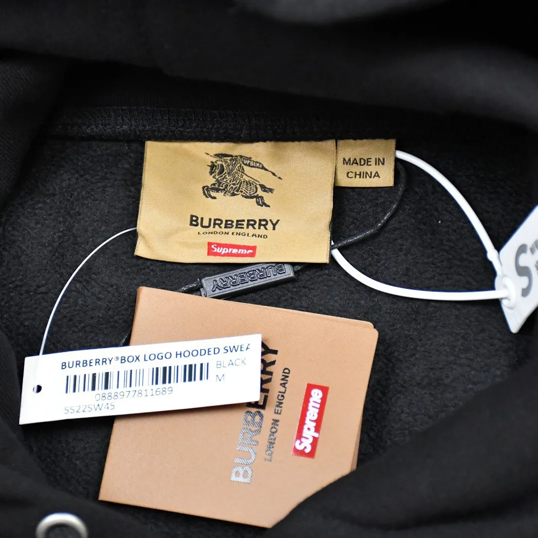 SUP x BUR Box Logo Hoodie - SUP0056 - Image 4