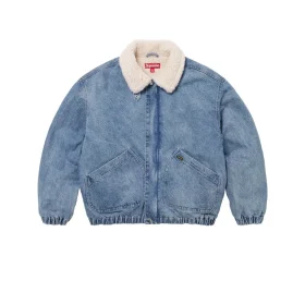 SUP Faux Shearling Lined Bomber Jacket - SUP0073