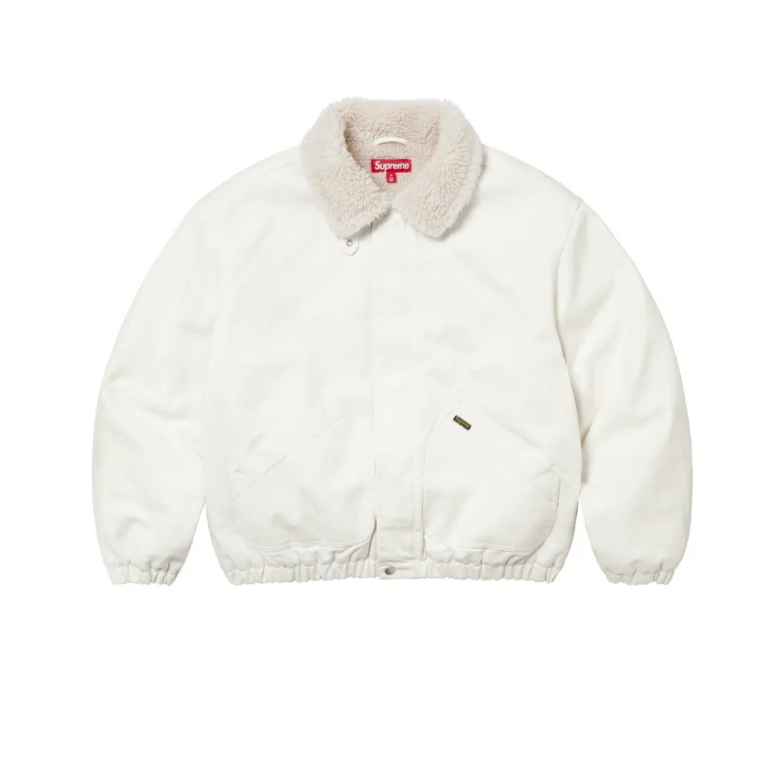 SUP Faux Shearling Lined Bomber Jacket - SUP0073 - Image 4