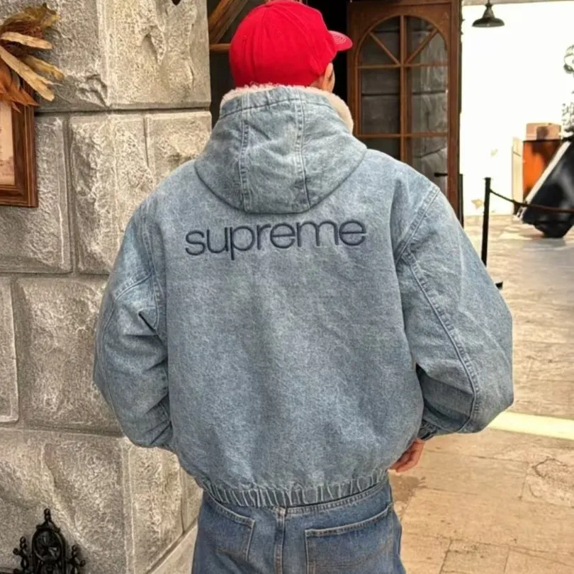 SUP Faux Shearling Lined Bomber Jacket - SUP0073 - Image 17