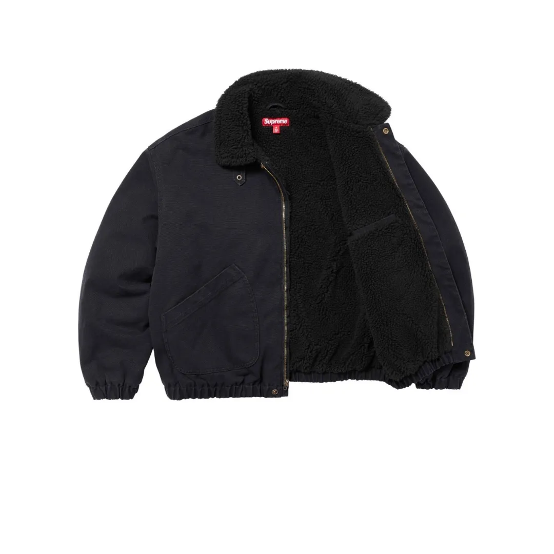 SUP Faux Shearling Lined Bomber Jacket - SUP0073 - Image 9