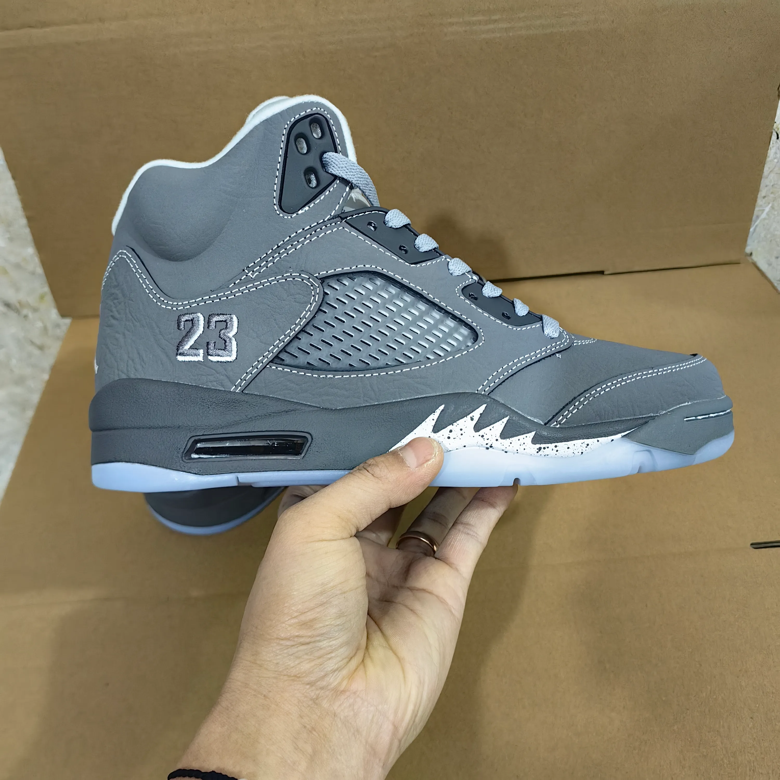 AJ 5 Wolf Grey (2026) Shoes Sneakers - nk0004821 - Image 6