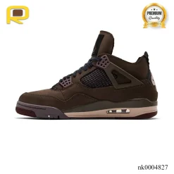 Alternative view of A Ma Maniére x AJ 4 Retro 'Dark Mocha' Shoes Sneakers - nk0004826