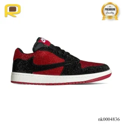 AJ 1 Low Bred Crystal Sneakers – nk0004836