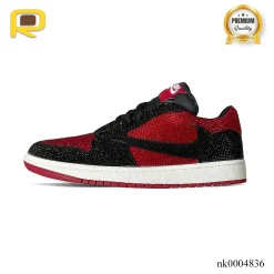 Alternative view of AJ 1 Low Bred Crystal Sneakers – nk0004836