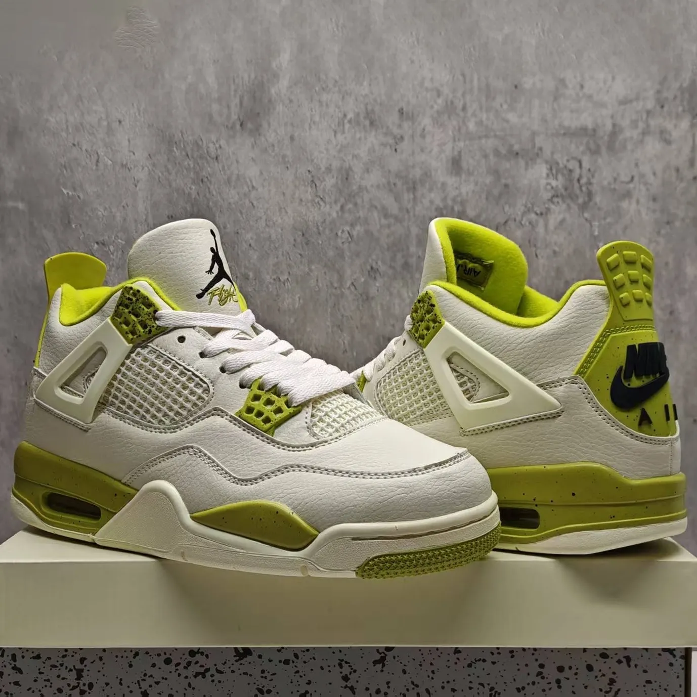 J.Balvin x AJ 4 OG Lemonade Shoes Sneakers - nk0004879 - Image 6