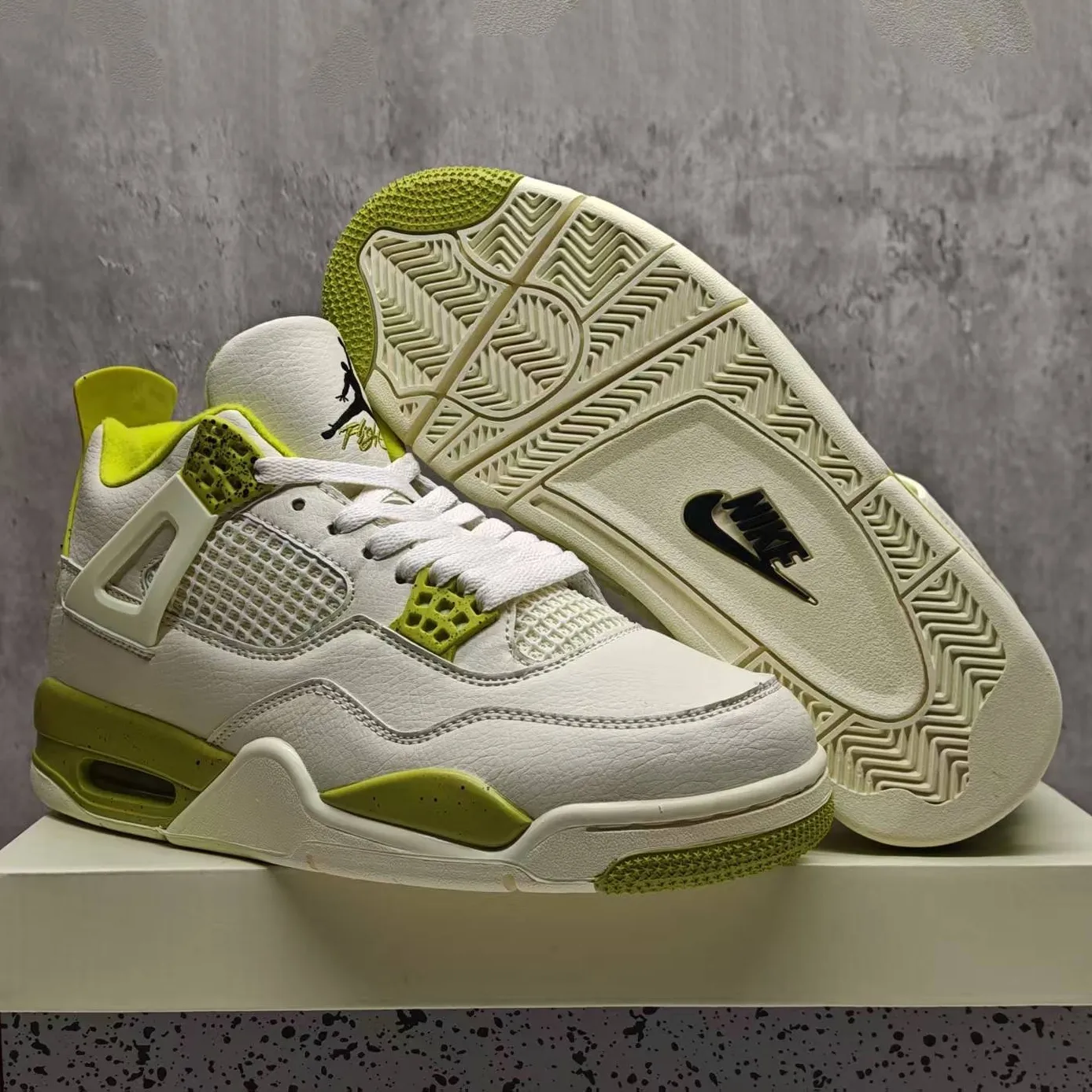 J.Balvin x AJ 4 OG Lemonade Shoes Sneakers - nk0004879 - Image 10