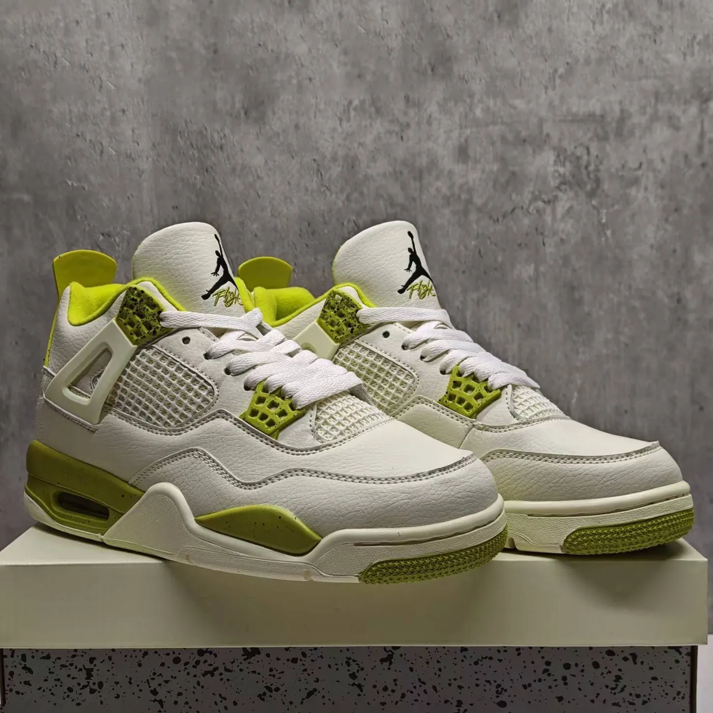 J.Balvin x AJ 4 OG Lemonade Shoes Sneakers - nk0004879 - Image 5