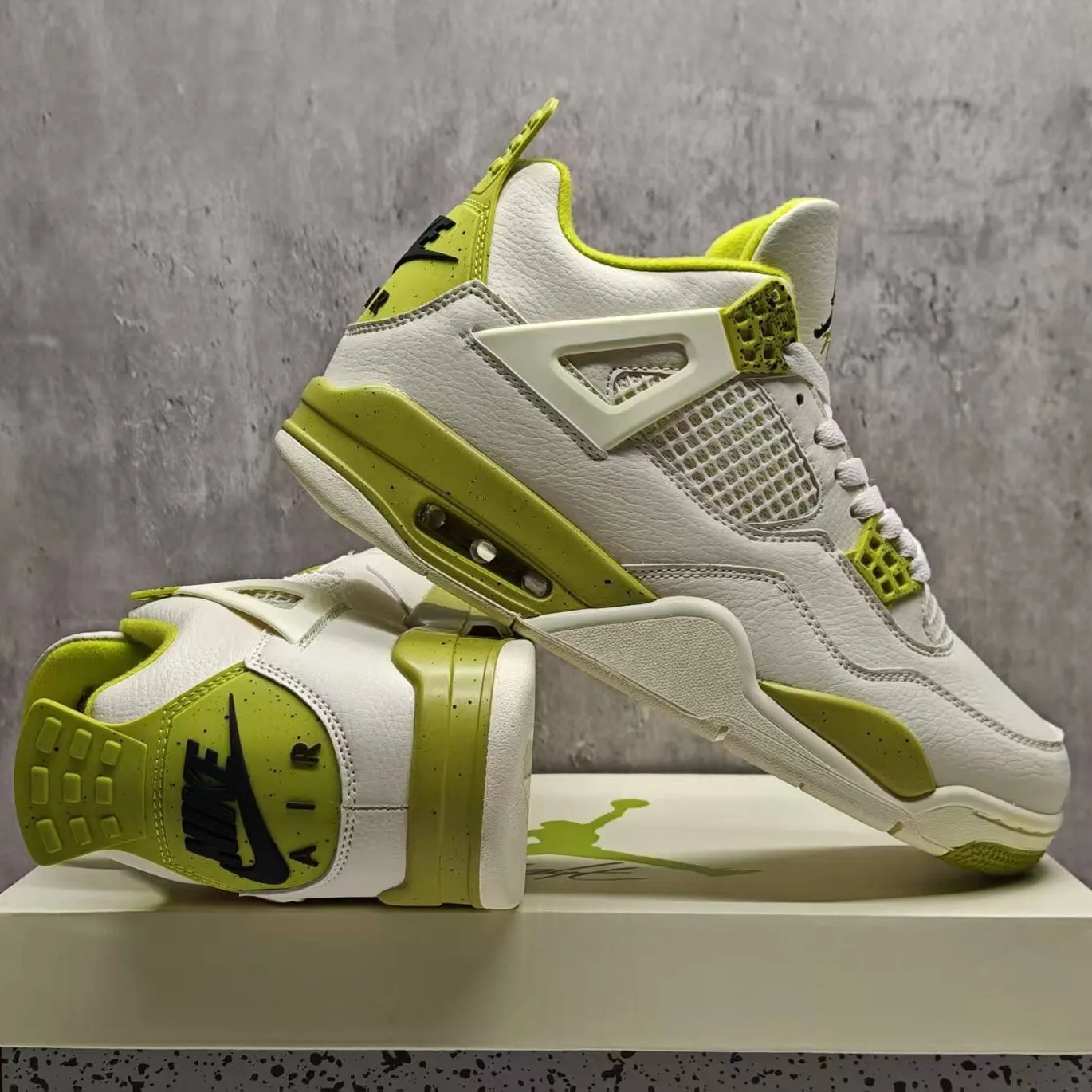 J.Balvin x AJ 4 OG Lemonade Shoes Sneakers - nk0004879 - Image 8