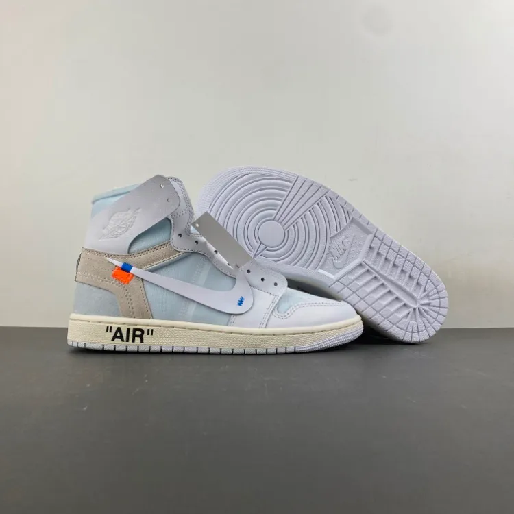 Virgil Abloh Archive x AJ 1 High OG 'Alaska' Shoes Sneakers – nk0004931 - Image 18