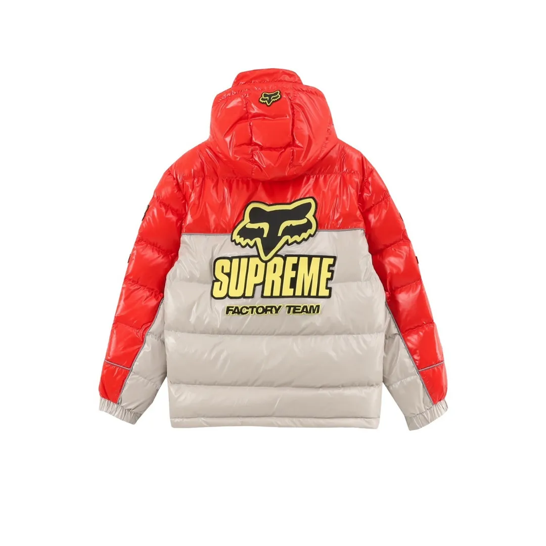 SUP x Fox Racing Shiny Down Puffer Jacket - SUP0113 - Image 2