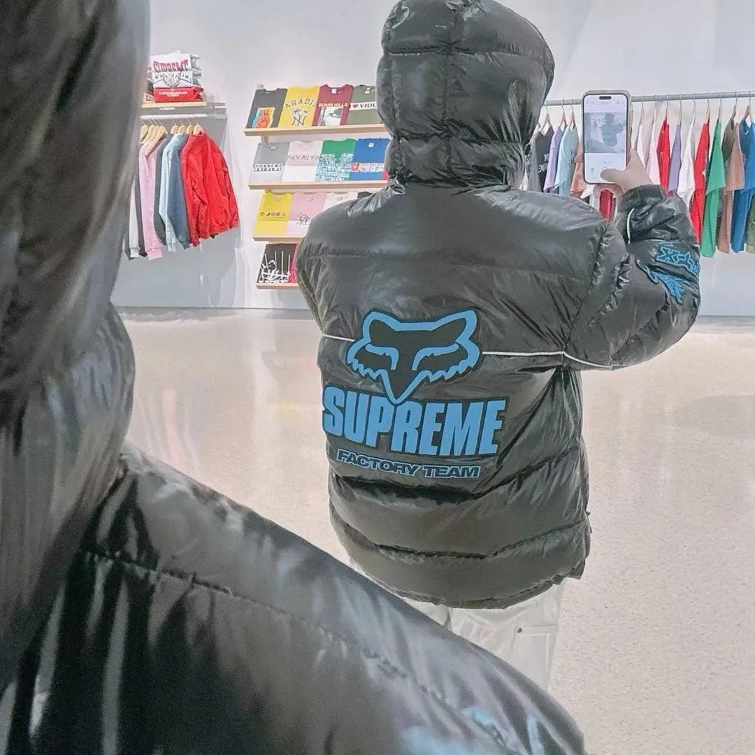 SUP x Fox Racing Shiny Down Puffer Jacket - SUP0114 - Image 10