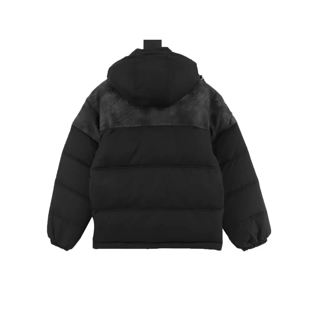 SUP Leather Yoke Puffer Jacket - SUP0115 - Image 2