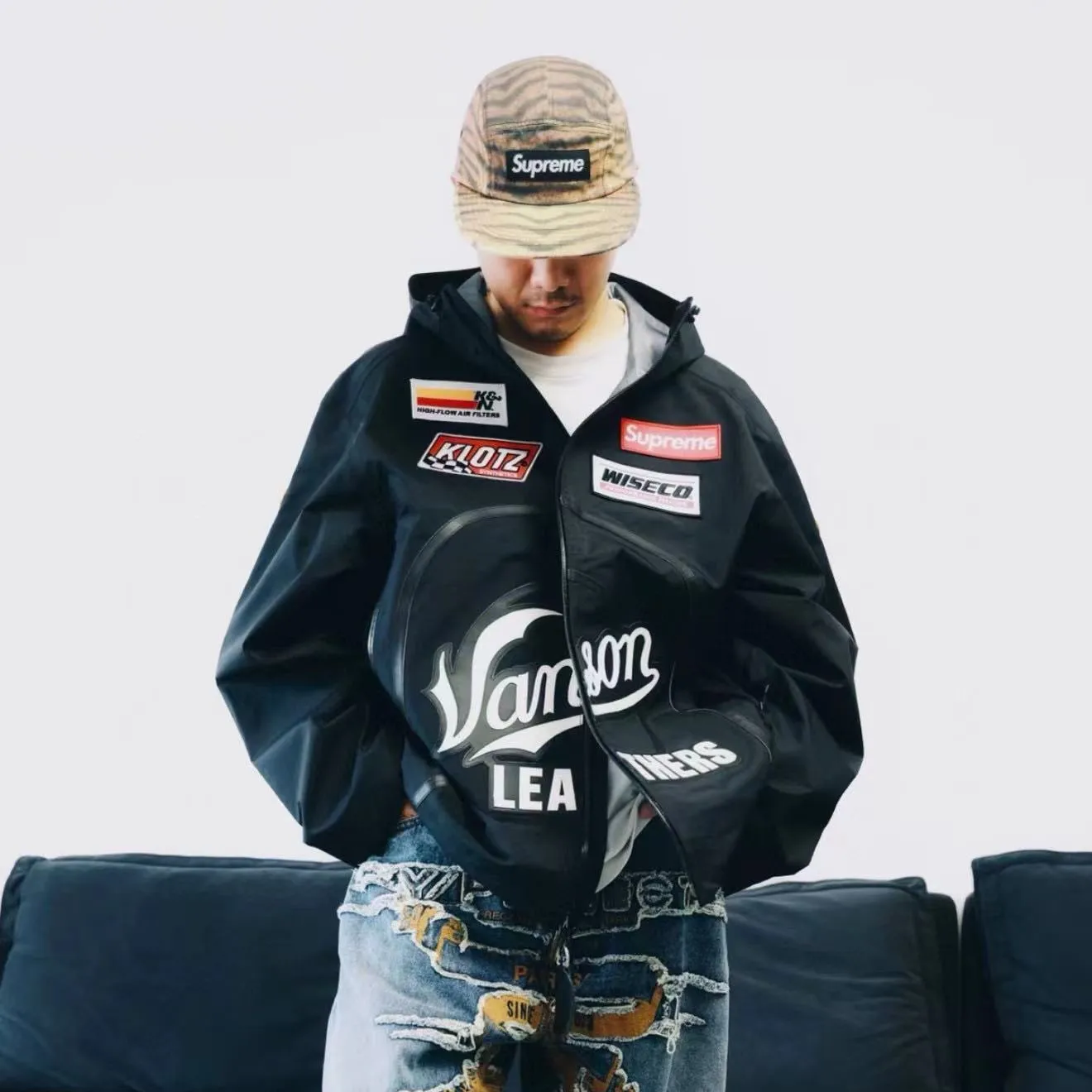 SUP x Vanson Leathers GORE-TEX Shell Jacket - SUP0120 - Image 12