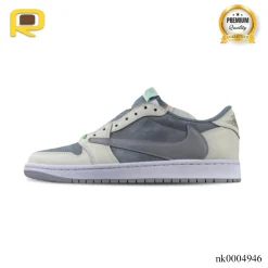 Alternative view of Travis Scott x AJ 1 'Sail Grey' Shoes Sneakers – nk0004946