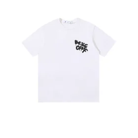 OW Logo Print Cotton T-Shirt  - OW0018