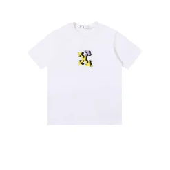 OW Co Virgil Abloh Wizard Graffiti Cotton T-Shirt - OW0020