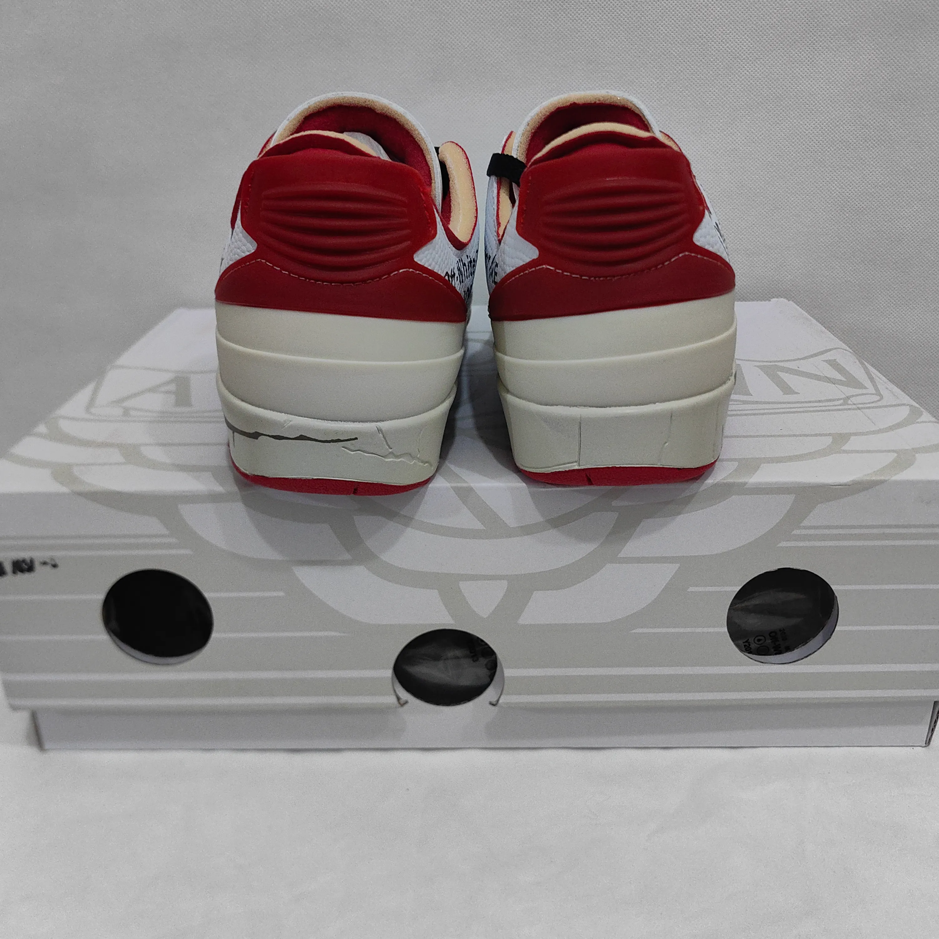 AJ 2 Retro Low SP Off-White White Red Shoes Sneakers - nk0005010 - Image 14