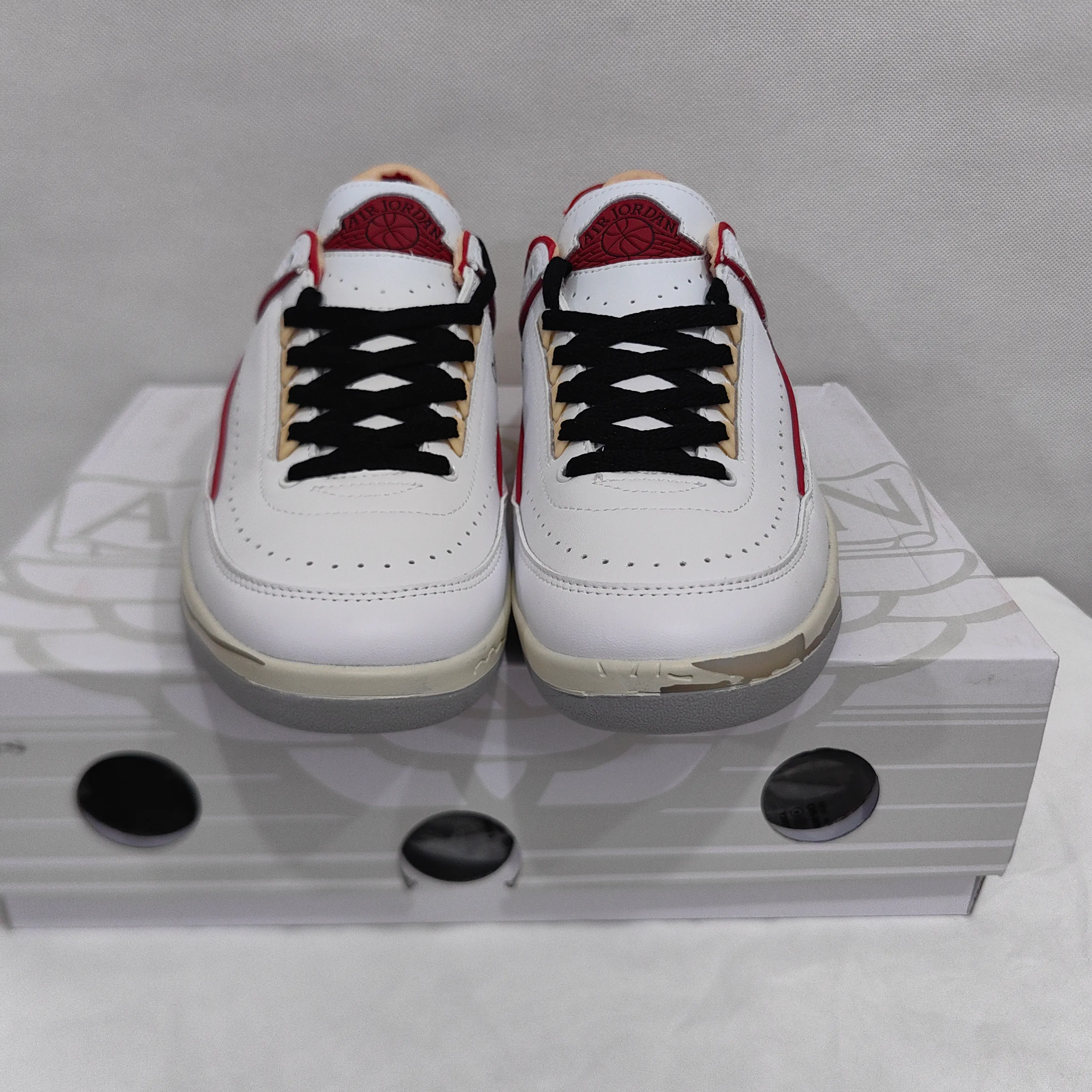 AJ 2 Retro Low SP Off-White White Red Shoes Sneakers - nk0005010 - Image 15