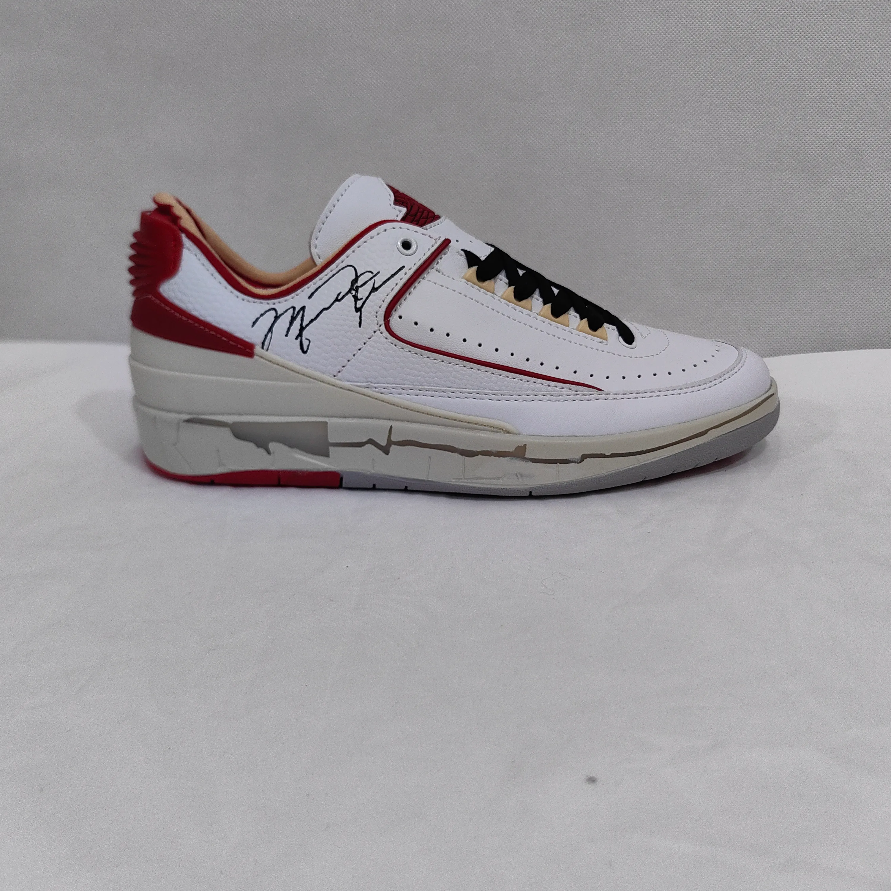 AJ 2 Retro Low SP Off-White White Red Shoes Sneakers - nk0005010 - Image 5