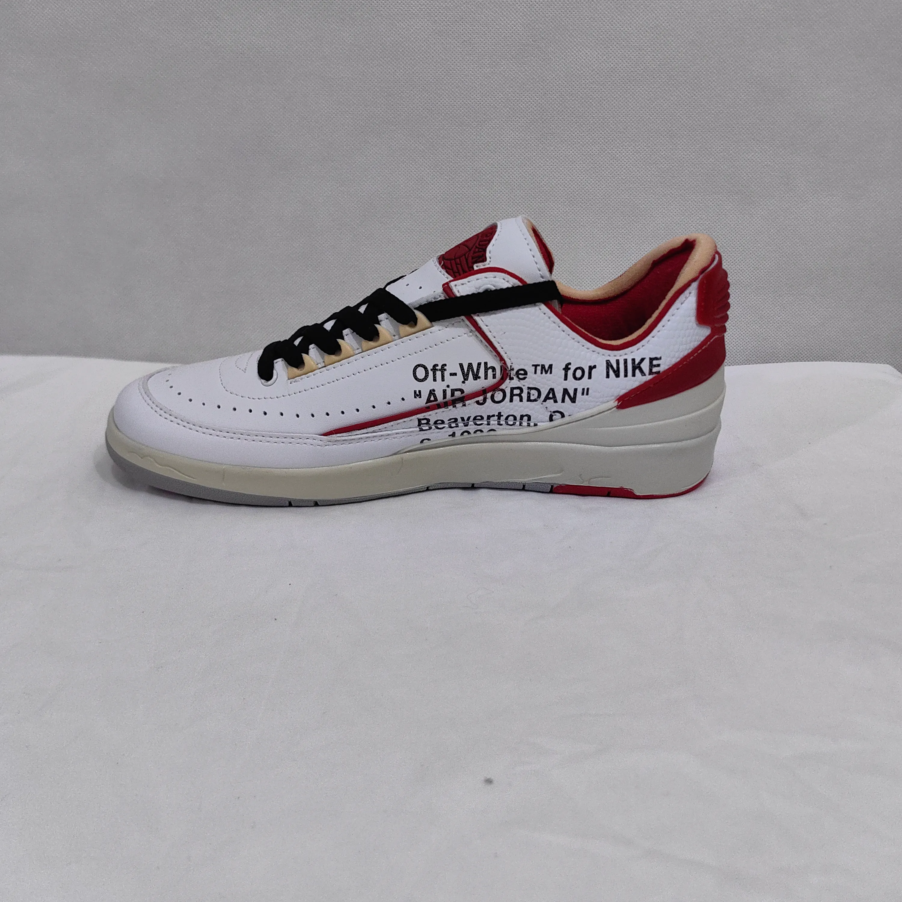 AJ 2 Retro Low SP Off-White White Red Shoes Sneakers - nk0005010 - Image 6