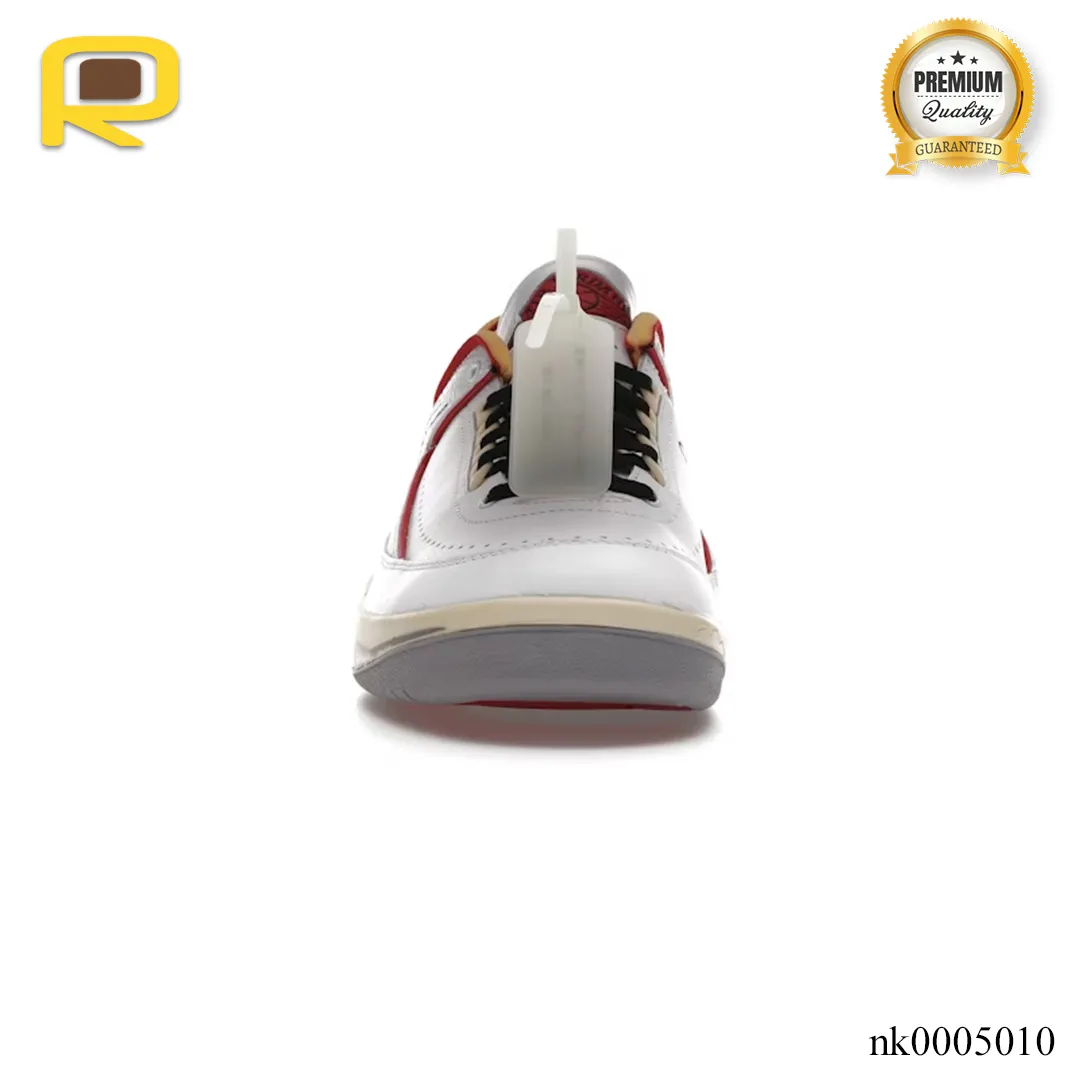 AJ 2 Retro Low SP Off-White White Red Shoes Sneakers - nk0005010 - Image 4