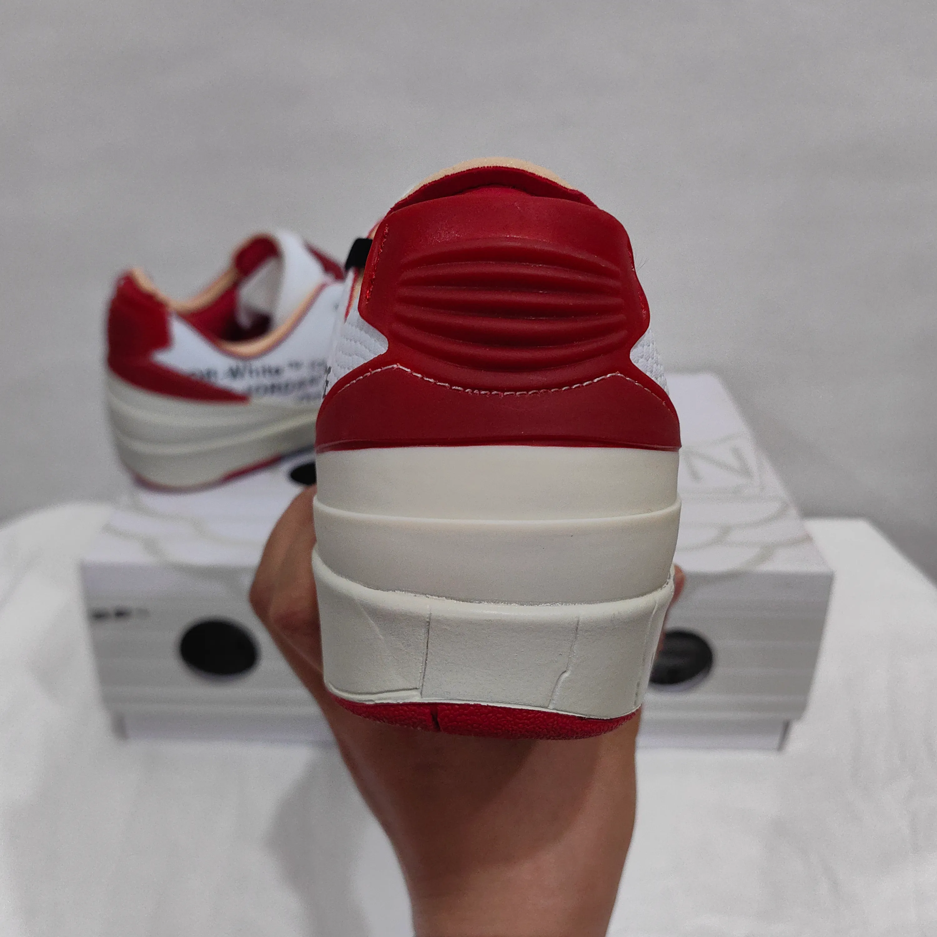 AJ 2 Retro Low SP Off-White White Red Shoes Sneakers - nk0005010 - Image 11