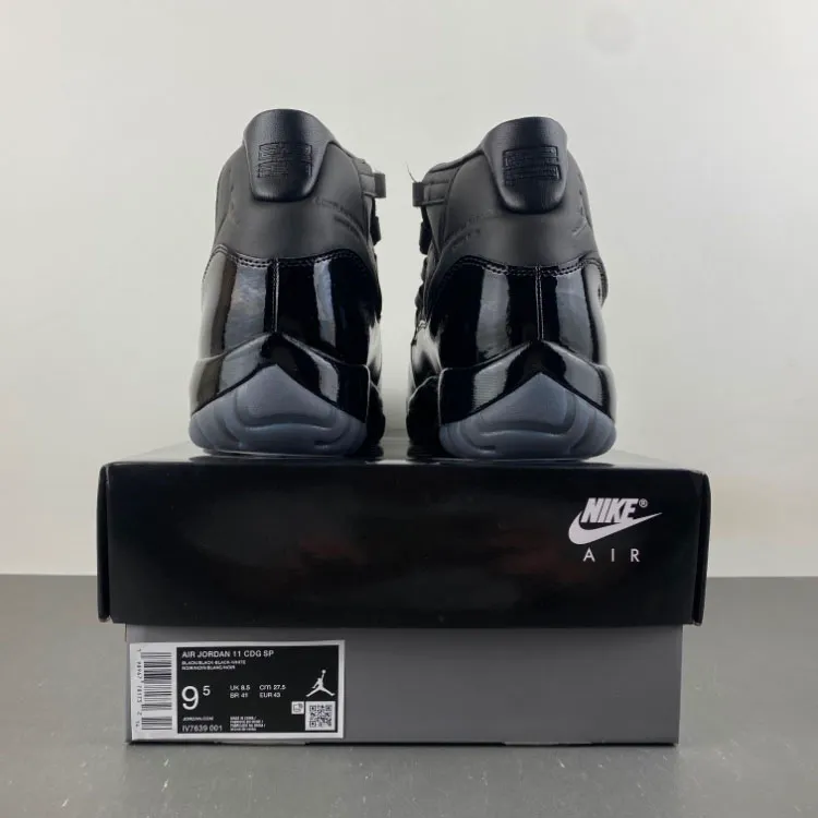 Comme des Garçons x AJ 11 “Black" Shoes Sneakers – nk0005268 - Image 4